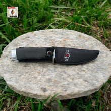 Load image into Gallery viewer, GTW 440C Fixed Blade Survival Knife – 8.8” Outdoor Full Tang Hunting Knife with Rubber Handle & Sheath