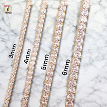 Load image into Gallery viewer, Iced Out One-Row CZ Tennis Chain – Hip Hop Necklace for Men & Women with High Shine Cubic Zirconia