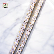 Load image into Gallery viewer, Iced Out One-Row CZ Tennis Chain – Hip Hop Necklace for Men & Women with High Shine Cubic Zirconia