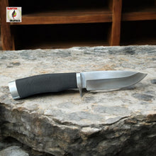 Load image into Gallery viewer, GTW 440C Fixed Blade Survival Knife – 8.8” Outdoor Full Tang Hunting Knife with Rubber Handle & Sheath