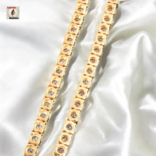 Load image into Gallery viewer, Iced Out One-Row CZ Tennis Chain – Hip Hop Necklace for Men & Women with High Shine Cubic Zirconia