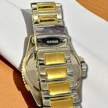Load image into Gallery viewer, GUESS Gold & Silver Stainless Steel Men’s Watch – Brand New with Box + Cloth