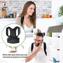 Load image into Gallery viewer, Adjustable Back &amp; Shoulder Posture Corrector – RECOMMENDED TO ORDER 1–2 SIZES UP FROM NORMAL SIZE
