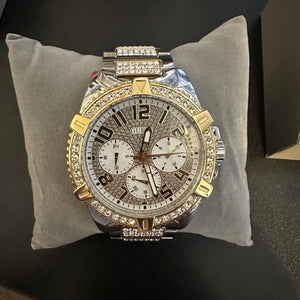 GUESS Frontier All Gold Chronograph Watch with White Crystals – Model U0799G2