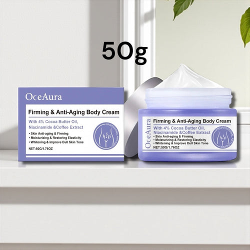OceAura Anti-Aging Firming Body Cream 50g – Moisturizing Skin Tightening Lotion for Wrinkles, Dryness, and Dull Skin