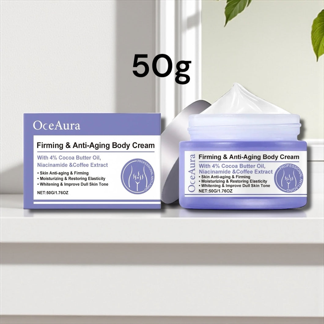 OceAura Anti-Aging Firming Body Cream 50g – Moisturizing Skin Tightening Lotion for Wrinkles, Dryness, and Dull Skin