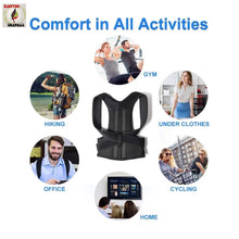 Load image into Gallery viewer, Adjustable Back &amp; Shoulder Posture Corrector – RECOMMENDED TO ORDER 1–2 SIZES UP FROM NORMAL SIZE