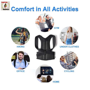 Adjustable Back & Shoulder Posture Corrector – RECOMMENDED TO ORDER 1–2 SIZES UP FROM NORMAL SIZE