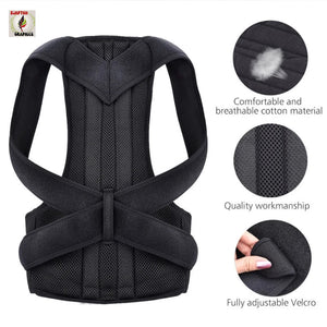 Adjustable Back & Shoulder Posture Corrector – RECOMMENDED TO ORDER 1–2 SIZES UP FROM NORMAL SIZE