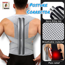 Load image into Gallery viewer, Adjustable Back &amp; Shoulder Posture Corrector – RECOMMENDED TO ORDER 1–2 SIZES UP FROM NORMAL SIZE