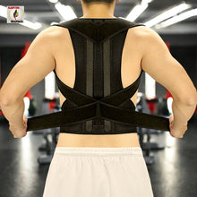 Load image into Gallery viewer, Adjustable Back &amp; Shoulder Posture Corrector – RECOMMENDED TO ORDER 1–2 SIZES UP FROM NORMAL SIZE