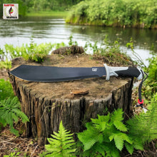 Load image into Gallery viewer, CAT Full Tang Survival Machete with Sawback Blade and Tactical Grip Handle