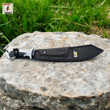 Load image into Gallery viewer, CAT Full Tang Survival Machete with Sawback Blade and Tactical Grip Handle