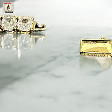 Load image into Gallery viewer, 24” Gold-Plated CZ Tennis Chain – 5mm Iced Necklace for Men &amp; Women