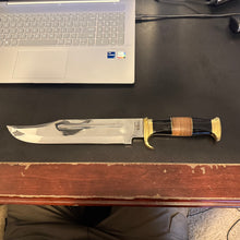 Load image into Gallery viewer, Delta Crocodile Dundee 18-Inch Bowie Knife with 12&quot; Blade &amp; Premium Leather Sheath