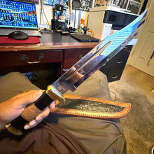 Load image into Gallery viewer, Delta Crocodile Dundee 18-Inch Bowie Knife with 12&quot; Blade &amp; Premium Leather Sheath