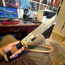 Load image into Gallery viewer, Delta Crocodile Dundee 18-Inch Bowie Knife with 12&quot; Blade &amp; Premium Leather Sheath