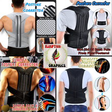 Load image into Gallery viewer, Adjustable Back &amp; Shoulder Posture Corrector – RECOMMENDED TO ORDER 1–2 SIZES UP FROM NORMAL SIZE