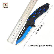 Load image into Gallery viewer, Tactical Folding Knife with Lock – All Steel Construction, 22cm Full Length, 8.5cm Blade