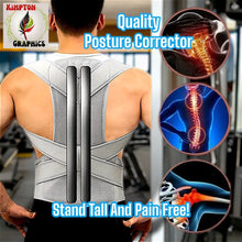 Load image into Gallery viewer, Adjustable Back &amp; Shoulder Posture Corrector – RECOMMENDED TO ORDER 1–2 SIZES UP FROM NORMAL SIZE