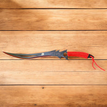 Load image into Gallery viewer, 26&quot; Reat Fantasy Sword Machete – 440 Stainless Steel Blade with Red Cord Grip &amp; Sheath