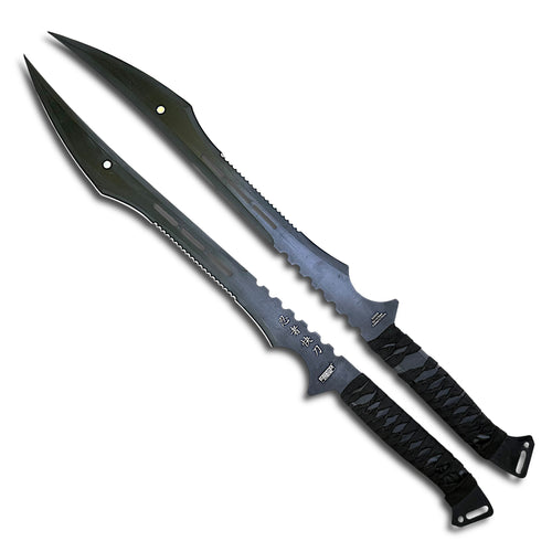 Defender Xtreme 26.5″ Twin Combat Blades – 17″ 3Cr13 Stainless Steel with Magnetic Connector