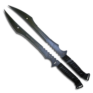 Defender Xtreme 26.5″ Twin Combat Blades – 17″ 3Cr13 Stainless Steel with Magnetic Connector