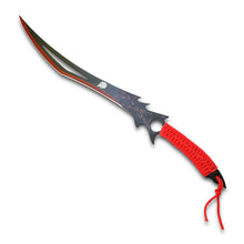 Load image into Gallery viewer, 26&quot; Reat Fantasy Sword Machete – 440 Stainless Steel Blade with Red Cord Grip &amp; Sheath