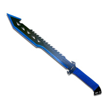 Load image into Gallery viewer, 26&quot; Survival Machete Sword – Full Tang Black Blade with Blue Cord Handle &amp; Sheath