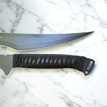 Load image into Gallery viewer, Twin Black Tactical Swords Set – 27&quot; Full Tang Survival Blades with Nylon Handle &amp; Sheath