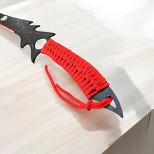 Load image into Gallery viewer, 26&quot; Reat Fantasy Sword Machete – 440 Stainless Steel Blade with Red Cord Grip &amp; Sheath