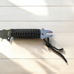 25" Rite Edge Fantasy Machete Sword – 18" Blade, Cord Wrapped Handle, Black & Silver