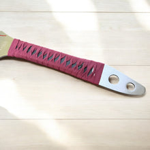 Load image into Gallery viewer, 27&quot; Fantasy Machete Knife – 440 Stainless Steel Fixed Blade with Sheath (Silver/Burgundy)