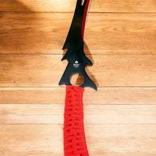 Load image into Gallery viewer, 26&quot; Reat Fantasy Sword Machete – 440 Stainless Steel Blade with Red Cord Grip &amp; Sheath