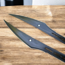 Load image into Gallery viewer, Defender Xtreme 26.5″ Twin Combat Blades – 17″ 3Cr13 Stainless Steel with Magnetic Connector