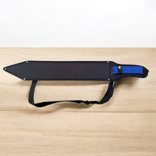 Load image into Gallery viewer, 26&quot; Survival Machete Sword – Full Tang Black Blade with Blue Cord Handle &amp; Sheath