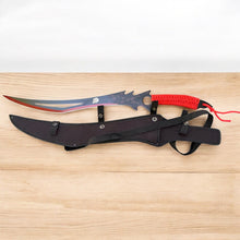 Load image into Gallery viewer, 26&quot; Reat Fantasy Sword Machete – 440 Stainless Steel Blade with Red Cord Grip &amp; Sheath