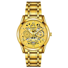 Load image into Gallery viewer, Mens Gold Tone Watch Quartz 40mm Alloy Bracelet 30M Waterproof Casual