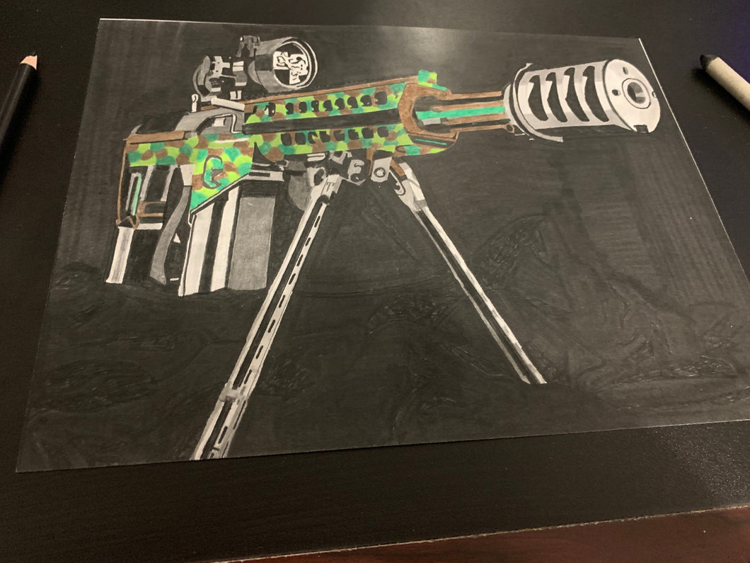 Barrett Graphics Barrett 50 Cal Army Color- Print – Kimpton Graphics Art