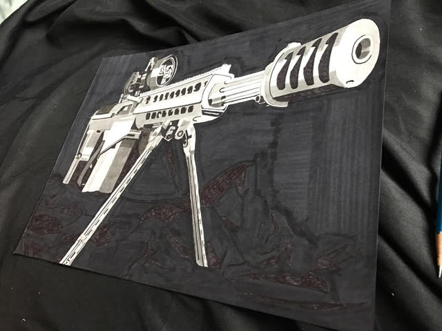 Barrett Graphics Barrett 50 Cal- Original – Kimpton Graphics Art