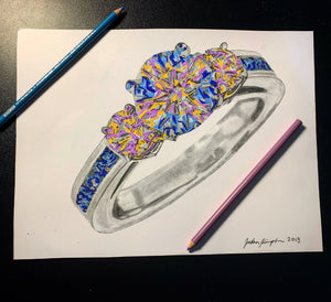 Shimmer "Aqua Royal"-  Print