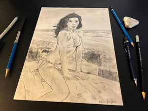 Eva Longoria "Modeling Log"- Print