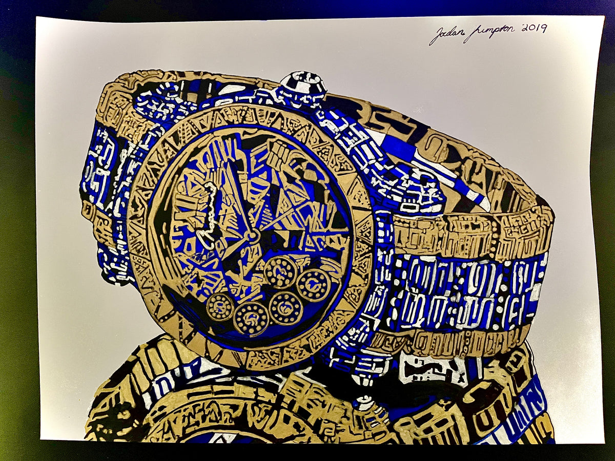 Clockwork Blue Drip Edition 1- Original – Kimpton Graphics Art